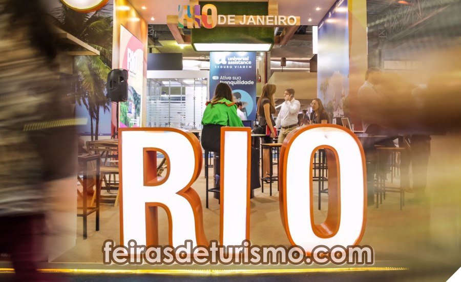 Feira de turismo ABAV Expo 2023 no RioCentro no Rio de Janeiro