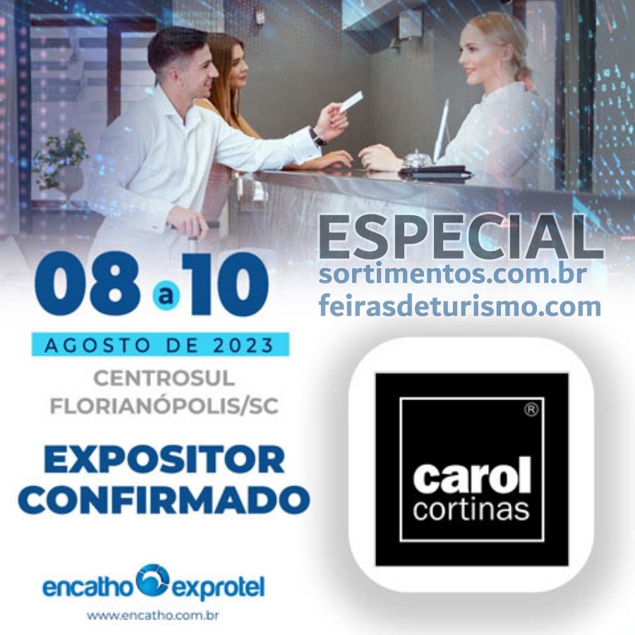Carol Cortinas no Encatho & Exprotel 2023 - Feiras de turismo e hotelaria Encatho & Exprotel