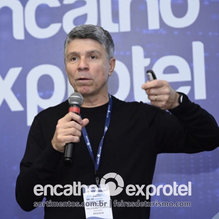 Palestra Paulo Roberto Caputo no Encatho & Exprotel - benefícios da tecnologia na gestão hoteleira