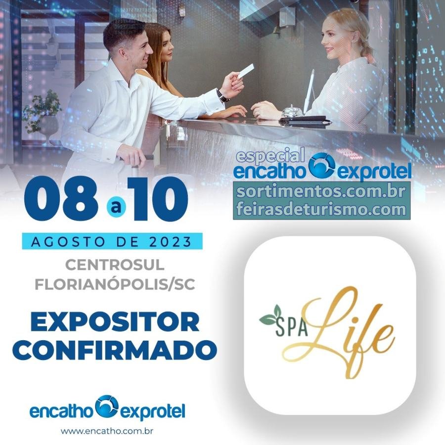 Spa Hoteleiro da Spa Life no Encatho & Exprotel 2023 - Feiras de Turismo ( https://feirasdeturismo.com )