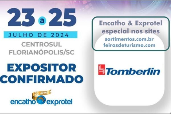 Expositor Encatho & Exprotel 2024 : Tomberlin mobiliários para eventos e convenções