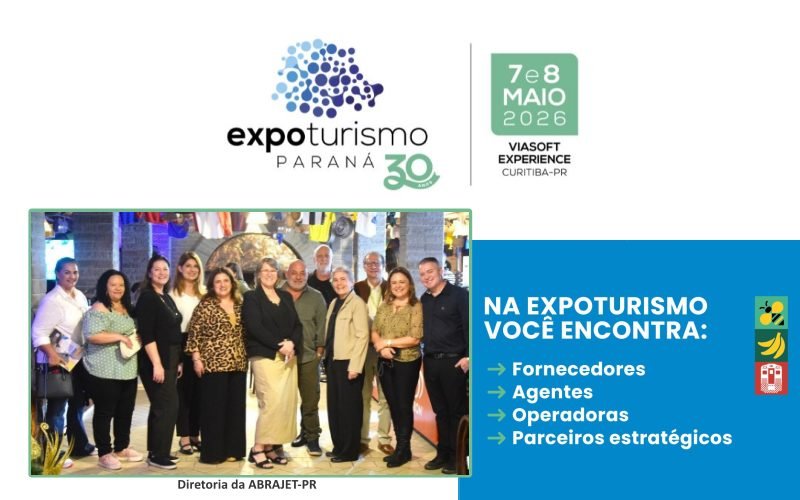 ABRAJET-PR na Expo Turismo Paraná 2026 - feirasdeturismo.com