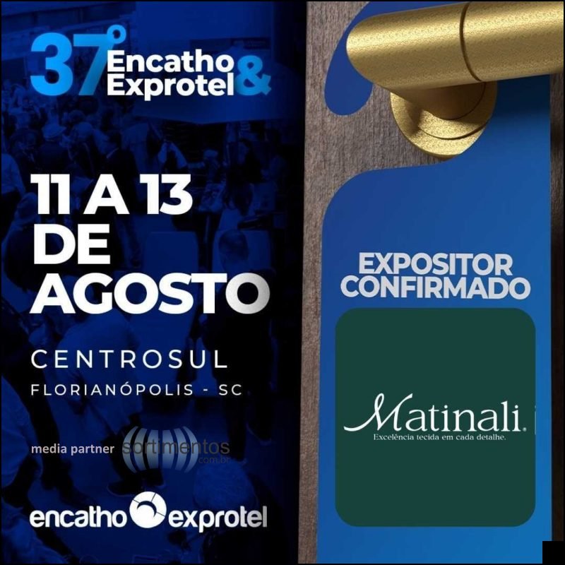 Matinali Têxtil no Encatho & Exprotel 2026 - feirasdeturismo.com