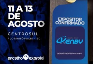 Kenby Hotelaria no Encatho & Exprotel 2026 - feira da ABIH-SC - feirasdeturismo.com