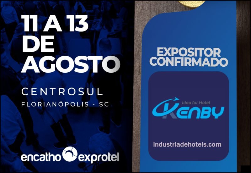 Kenby Hotelaria no Encatho & Exprotel 2026 - feira da ABIH-SC - feirasdeturismo.com