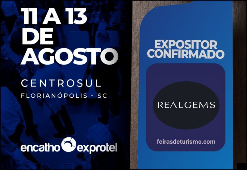 Realgems Cosméticos e Amenities no Encatho & Exprotel 2026 - feirasdeturismo.com