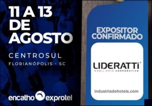 Lideratti Mobiliário Corporativo no Encatho & Exprotel 2026 - Feiras de Turismo