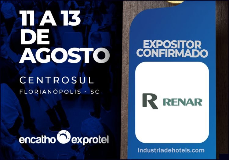 Renar Móveis Corporativo no Encatho & Exprotel 2026